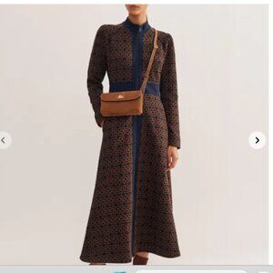 ME+EM's Travel Tailoring Graphic Jacquard Maxi Dress